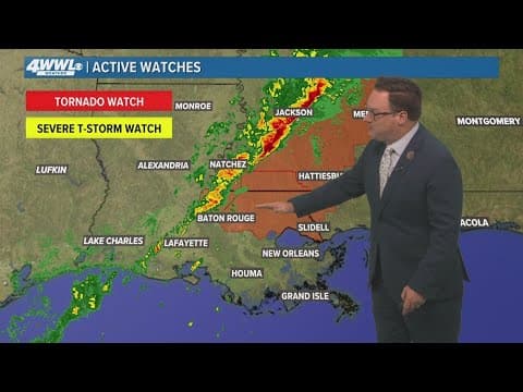 New Orleans Weather: Chance for storms Monday night, early Tuesday
