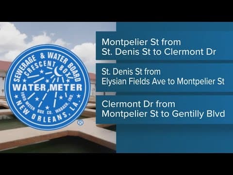 Sewerage and Water Board to plan water shut off tests in New Orleans