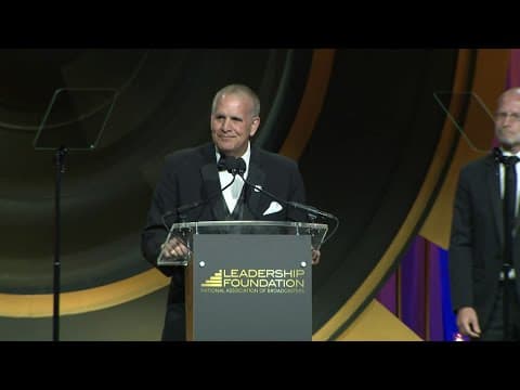 Dom Tiberi gives speech after accepting award for Maria's Message, efforts to end distracted driving