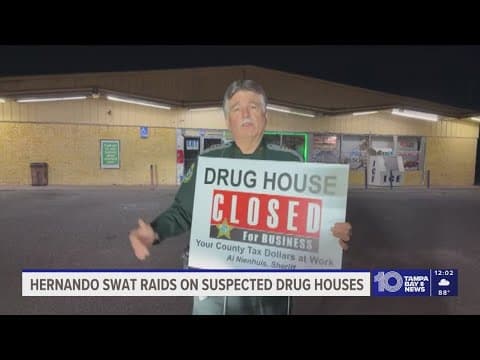 Hernando County SWAT team raids suspected drug houses