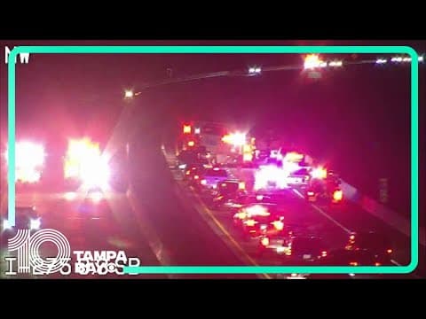 Northbound lanes on Sunshine Skyway Bridge closed after crash