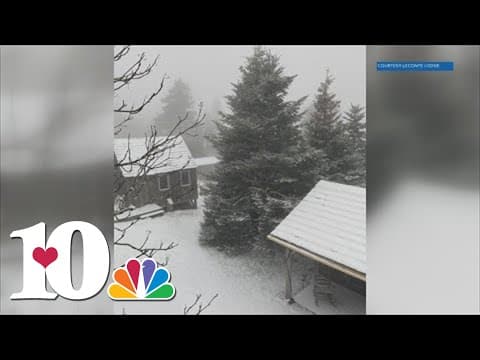 Mount LeConte sees April snow!