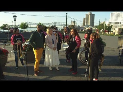 The Original Pinettes Brass Band talk music and more during FQF