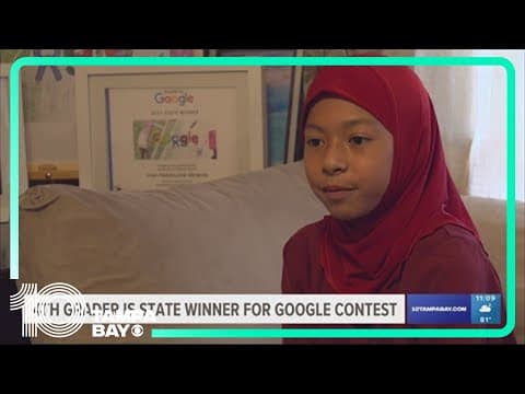 St. Pete 4th grader wins 'Doodle for Google' contest for Florida