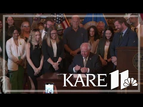 Gov. Tim Walz signs adult-use cannabis bill
