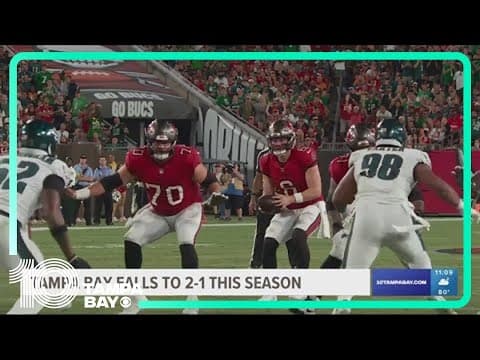 Bucs fall 25-11 to Eagles, suffer first loss of 2023 season