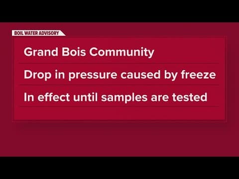 Boil water advisory for Grand Bois residents in Lafourche Parish