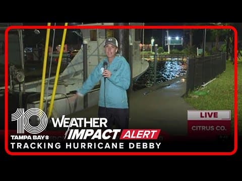 Crystal River, Citrus County faces storm surge threat as Hurricane Debby moves past