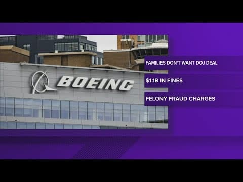 Families urge judge to block deal that would allow Boeing to avoid prosecution over crashes