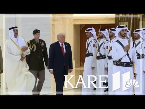 President Trump meets with Qatari leader following controversial airplane gift