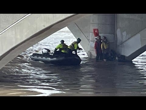 2 rescued from high water at Scioto River in downtown Columbus
