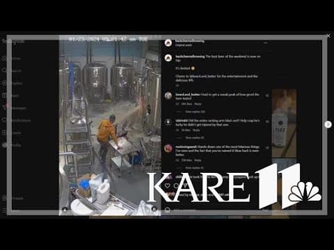 Video shows Minnesota brewer blasted backward by beer