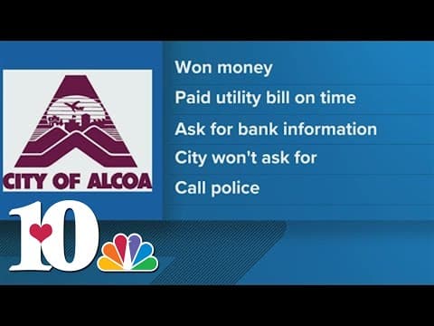 Alcoa leaders warn about utility payment scam