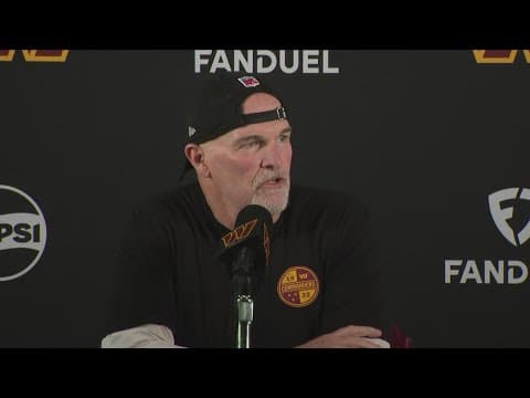 Now: Dan Quinn speaks to media ahead of Commanders camp practice