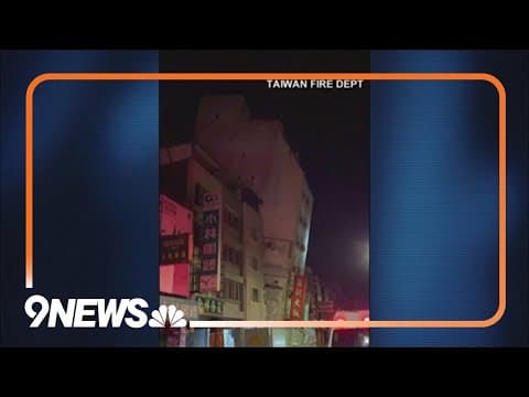 Pair of magnitude 6 earthquakes hit Taiwan