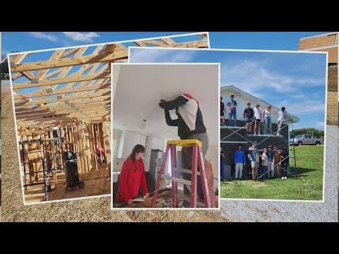 Loudon High School students build house from scratch