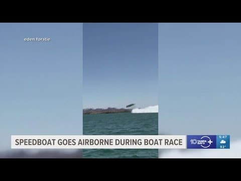 WATCH: Speedboat goes airborne, crashes while trying to set speed record