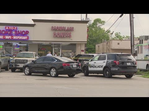 Robbery suspect killed in shooting at Houston donut shop, police say