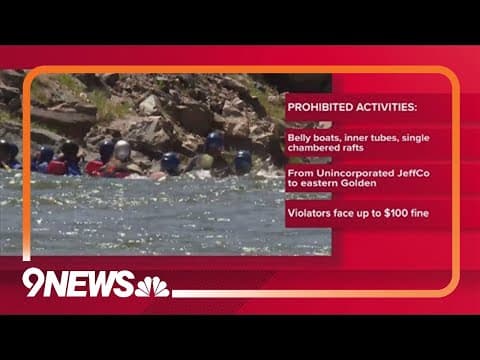 Water activities limited on Clear Creek