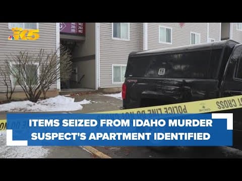 A new list of items seized from Idaho murder suspect Bryan Kohberger's apartment released