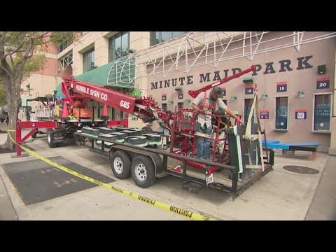 Watch Live: Minute Maid Park signing swapped out for Daikin Park signage