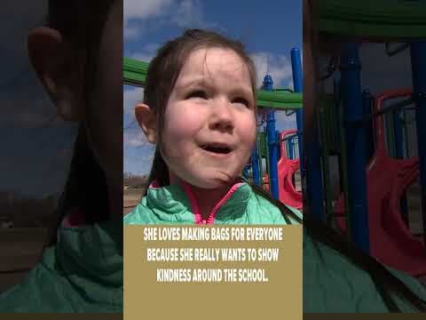 A Minnesota school para is on a sewing spree, giving 375 custom book bags to students.