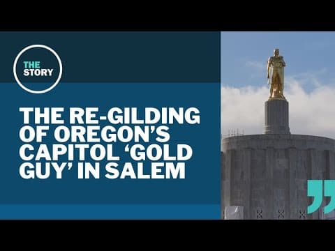 How the Oregon State Capitol's gold guy gets his gilded groove back
