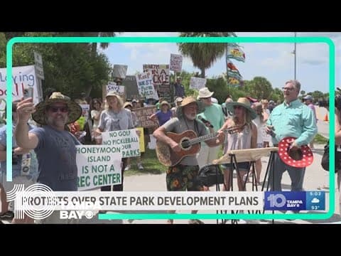 Protests continue rallying over Florida state park development plans