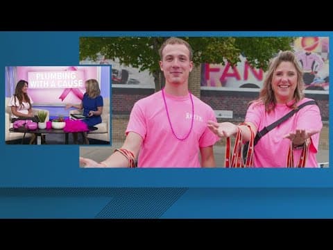 Local plumbing company spreads awareness about breast cancer