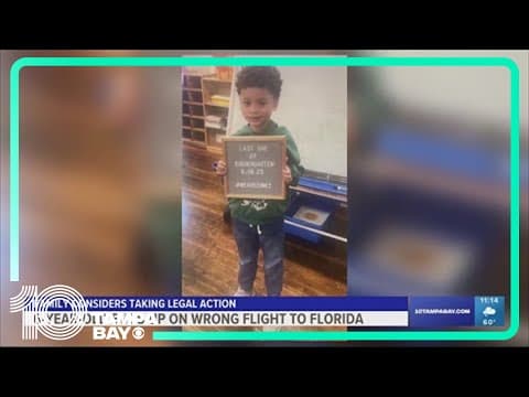 Family 6-year-old who ended up on wrong flight to Florida considers taking legal action