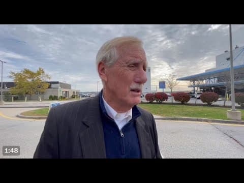 Sen. Angus King reacts to Maine mass shootings | "It's hard to characterize"