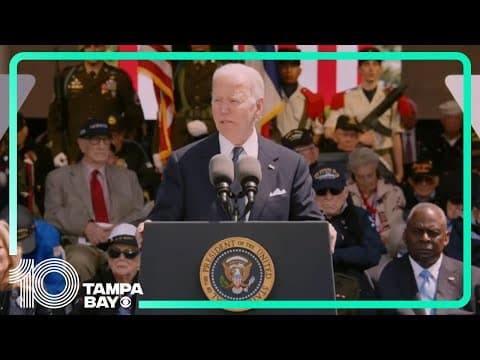 President Biden speaks in Normandy on 80th Anniversary of D-Day