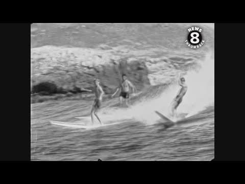 Surfing at Todos Santos Mexico 1965