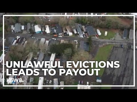 Mobile home park owners must pay residents for unlawful eviction and utility shutoff notices
