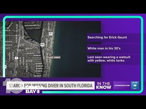 US Coast Guard searching for missing diver in South Florida