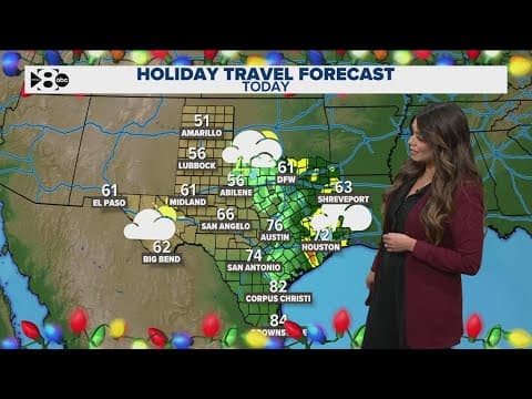 Severe weather could disrupt holiday travel today