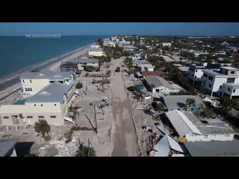 Scenes of destruction in Manasota Key, Florida in wake of Hurricane Milton